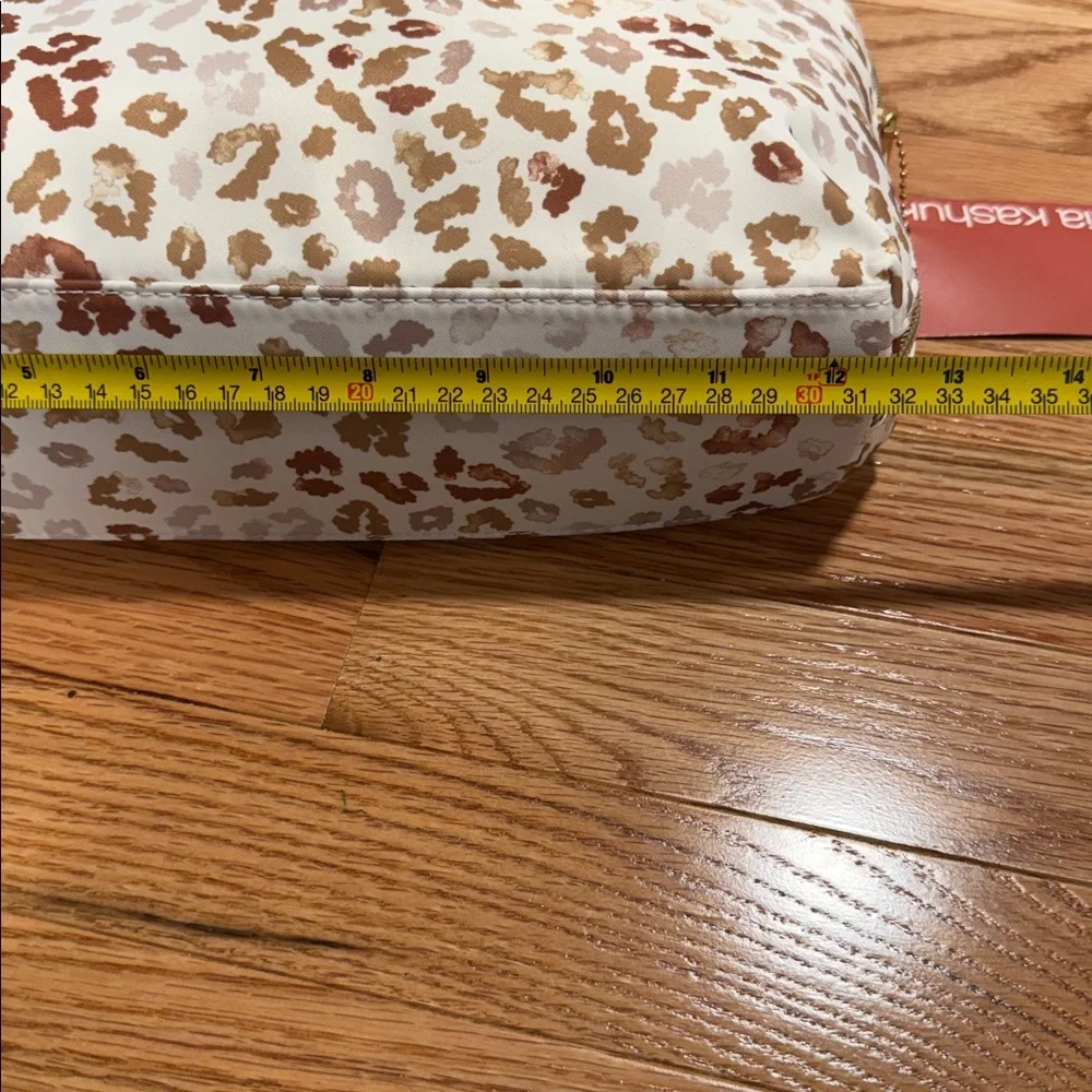 Sonia Kashuk Large Gold White Animal Print Cosmetic & Small mesh cosmetic bags